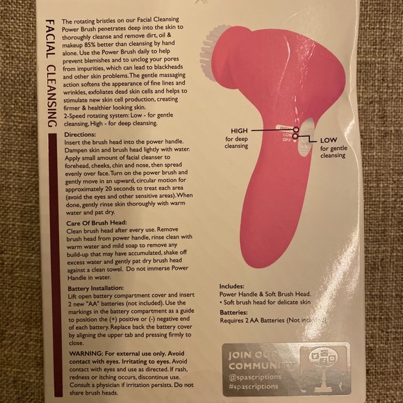 SPASCRIPTIONS Facial Cleaning Brush - Picture 3 of 4